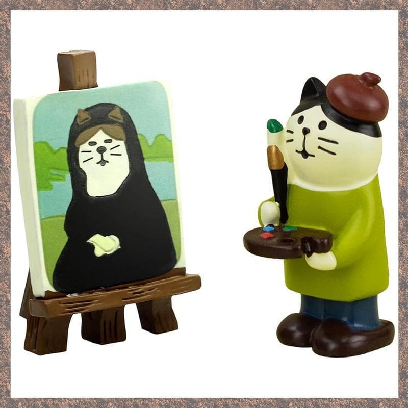 (Vys) Mini Estátua De Gato Fofa Em Resina Para Decoração De Casa Presente Amantes De Gatos , Adicione Caprichoso Ao Espa