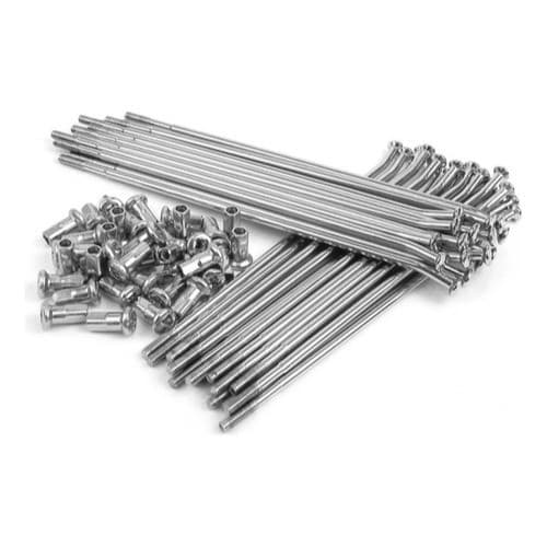 Raio e Niples Dianteiro 3,5 mm Para Moto Honda Nxr Bros 125 150 160 Com Freio A Disco