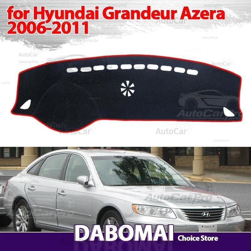 Tapete Antiderrapante para Painel de Carro Protege o Assento e Bloqueia os Raios Solares para Hyundai Grandeur Azera FEK