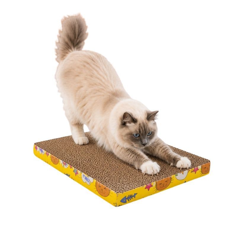 Arranhador Para Gatos 44cm de Papelão Ondulado com Catnip