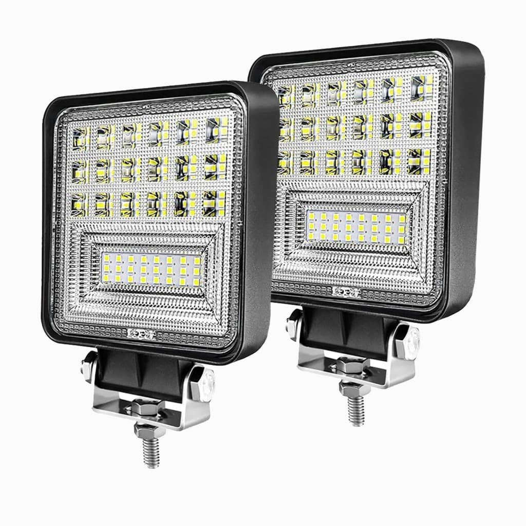 4 Polegada 42LED Quadrado LED Luz De Trabalho À Prova Dwaterproof Água Offroad Lâmpada Condução Para Trator Escavadeira