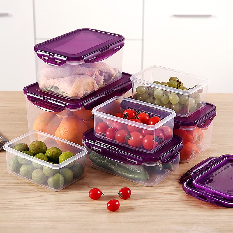 [Sister k Recomendado] Conjunto de caixa de plástico para cozinha doméstica, geladeira, armazenamento de micro-ondas, la