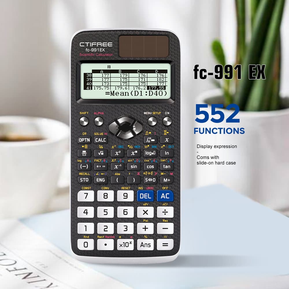 Calculadora Científica Função FX991EX 552 Funções Suporte Matriz Solução Composta Equação Embalagem Neutra