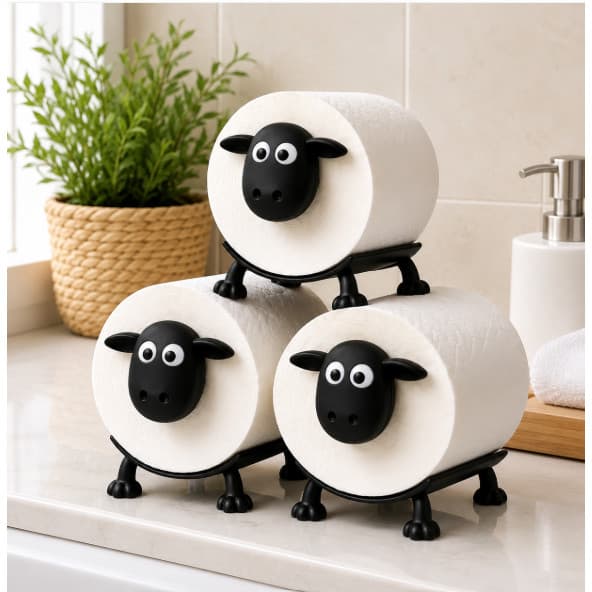 Suporte para Papel Higiênico Ovelha Decorativo Carneiro para Banheiro