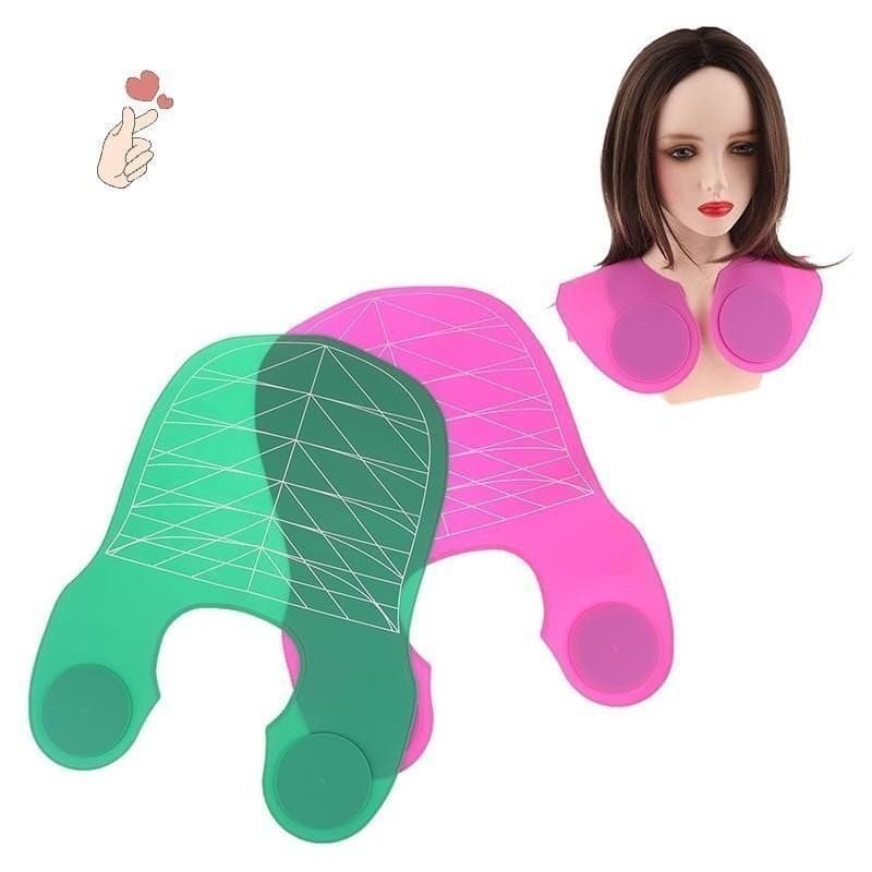 Capa De Barbeiro Guia De Corte De Cabelo De Silicone Colar Ombros Tapete Envoltório De Pescoço Ponderado Ferramen