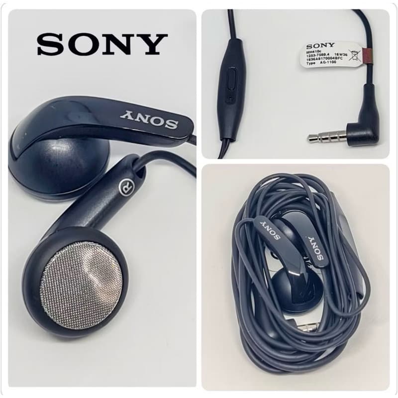 fone de ouvido sony original com microfone preto