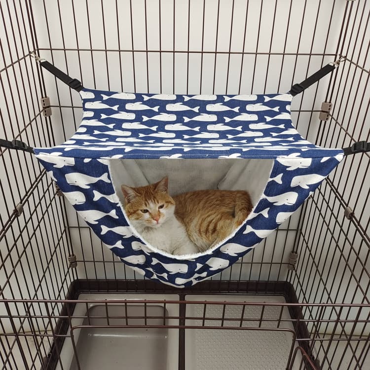 Cesta Suspensa Para Animais De Estimação Com Ninho De Gato De Rede