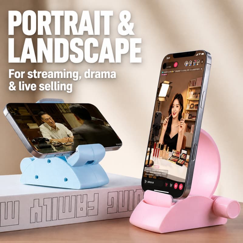 Suporte De Telefone Ajustável Desktop Portátil Rotação Engrenagem Titular Multifuncional Tablet Para Transmissão Ao Vivo
