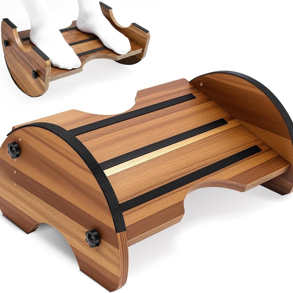 Venda quente-novo estilo de madeira maciça apoio para os pés do escritório sob a mesa apoio para os pés ferramenta útil