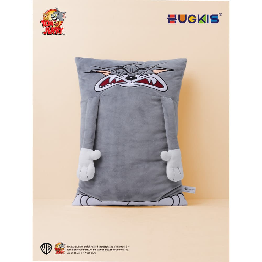 HUGKIS Gato e Rato Engraçado Tom Cat Boneca de Pelúcia Travesseiro Boneca Plana Longa Diversão Vibratória Ragdoll