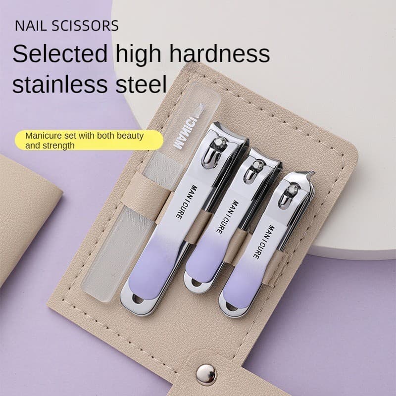 Conjunto De Cortador De Unhas Portátil Doméstico , De Aço Inoxidável , Completo De Arquivos , Kit De Ferramentas Que Mud