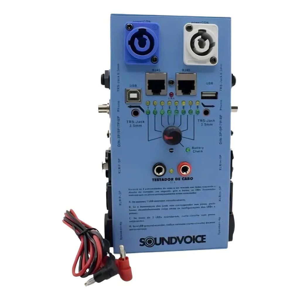 Testador De Cabo 15 Funções Soundvoice Sva