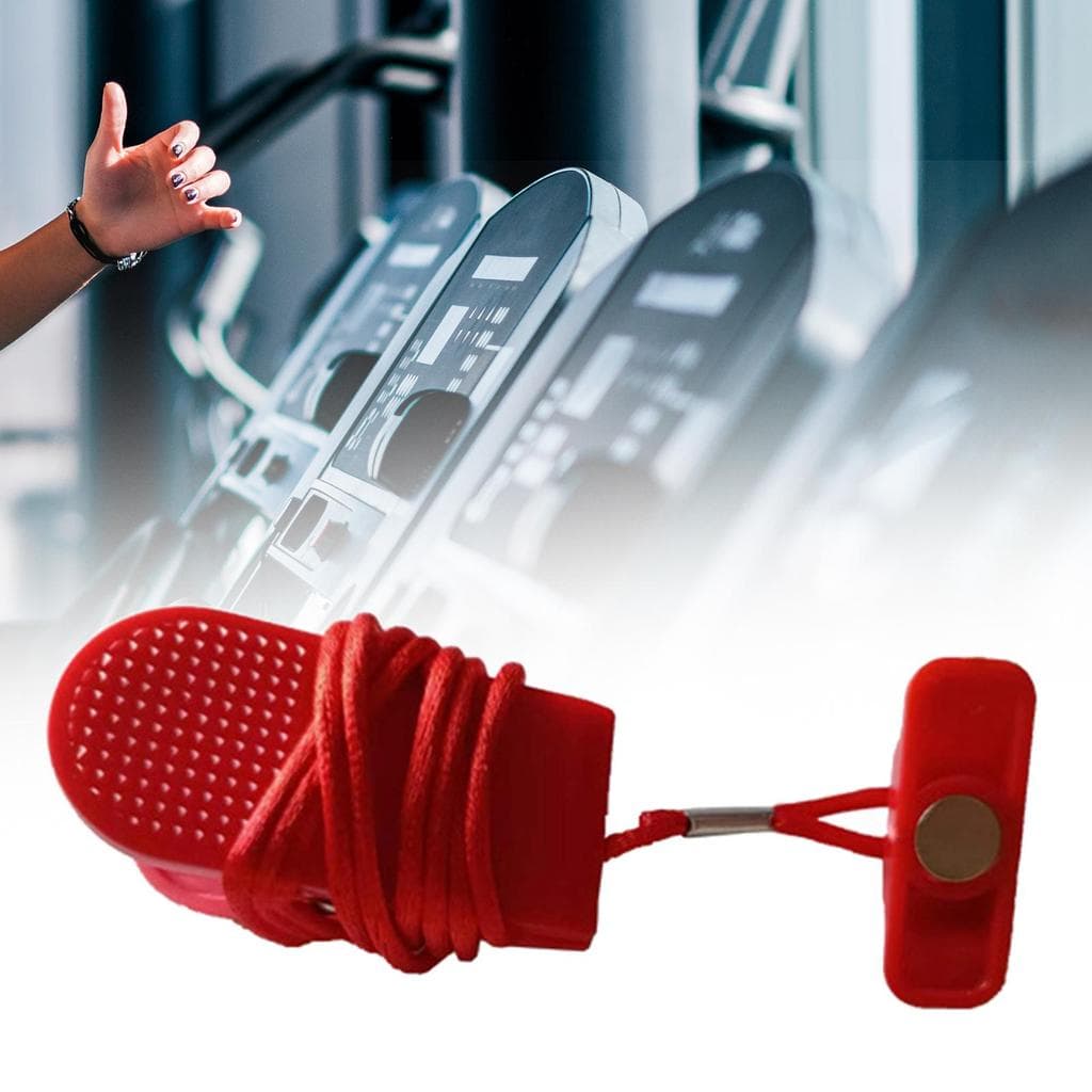 [mcpdwt] ABS Substituição De Chave De Segurança Para Esteira Clipe Vermelho Acessório De Trava Exercícios De Portáteis