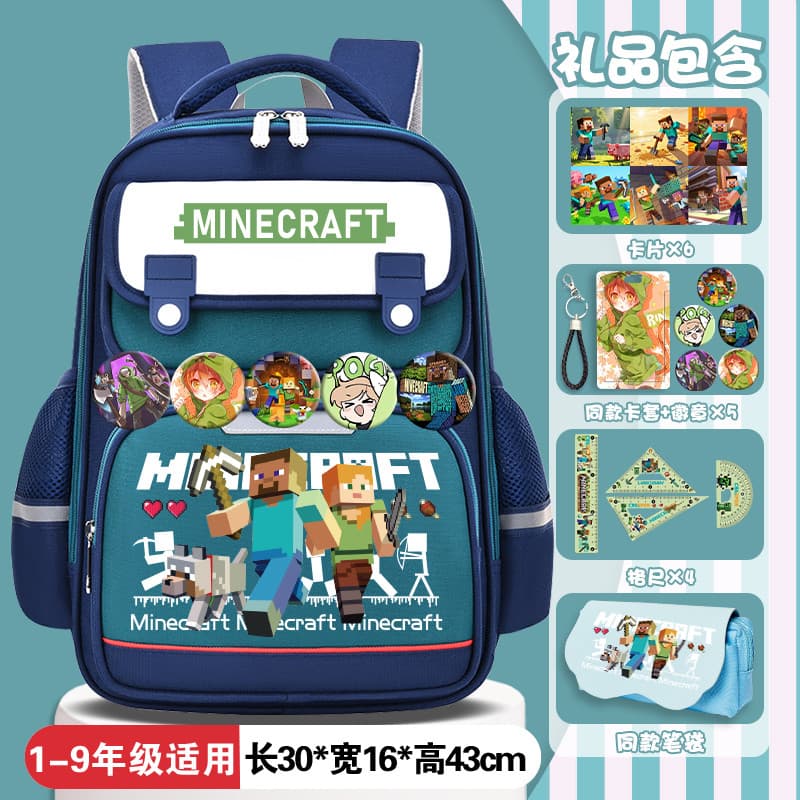 Minecraft mochila bonito mochila estudante mochila nova à prova dwaterproof água bonito crianças mochila