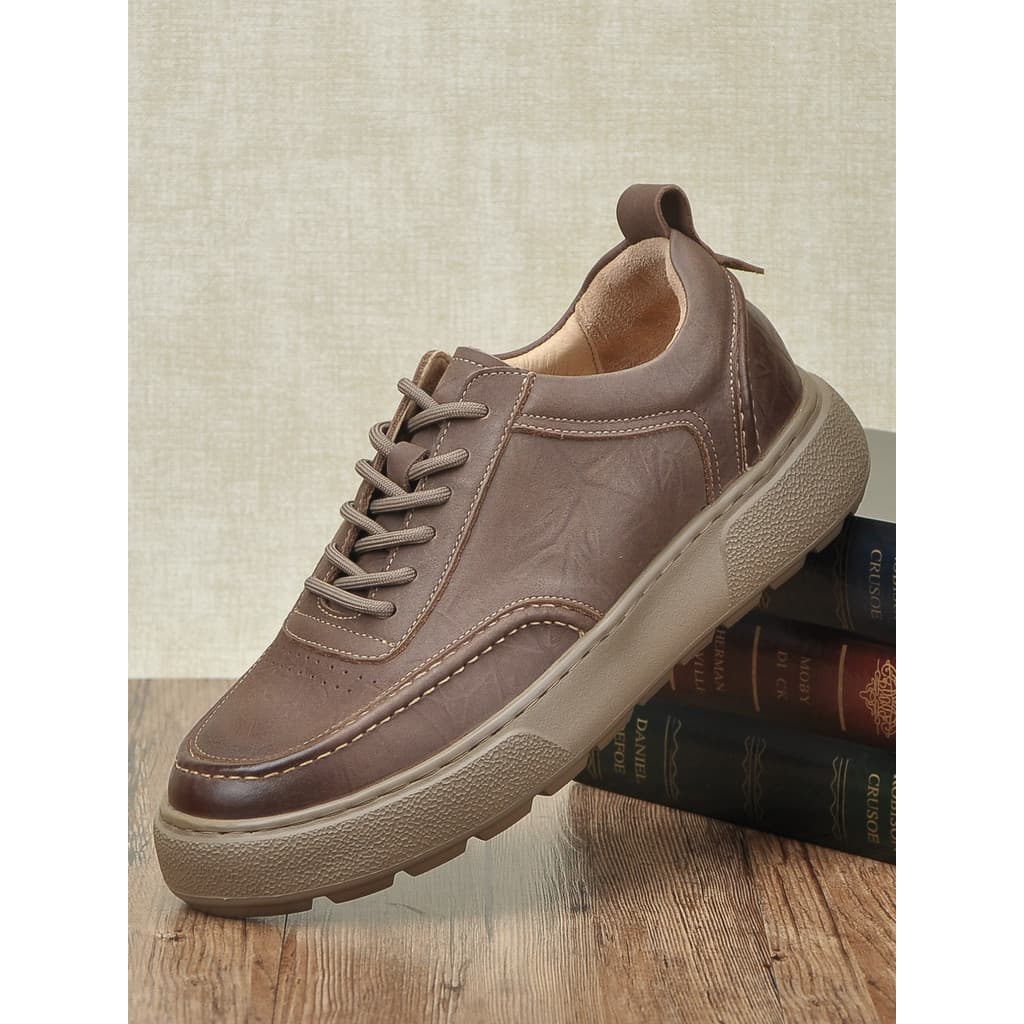 Sapatos masculinos de couro macio primavera outono 2026 novo estilo couro genuíno negócios sapatos casuais masculinos le