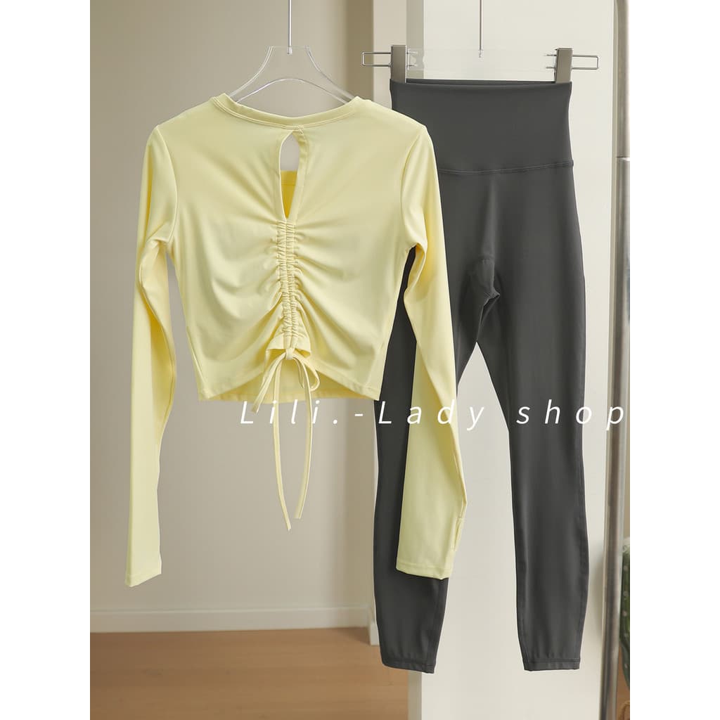 Único bonito Yoga Wear terno feminino de secagem rápida esportes topo Fitness correndo à prova de choque Pilates bonito