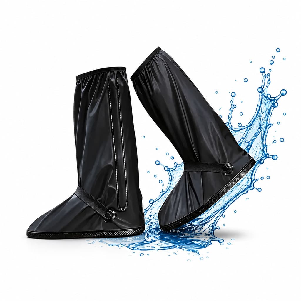 Capa Impermeável Sapato Silicone Bota Chuva Moto Motociclista