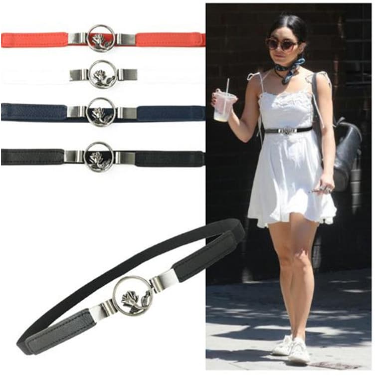 Novo estilo de produtos da moda primavera verão combinando estilo fino 1.5cm cinto elástico feminino literário pequena f