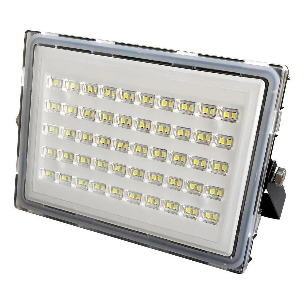 Refletor Led Smd 100w Modular Carcaça Preto Luz Branco-frio 6500k