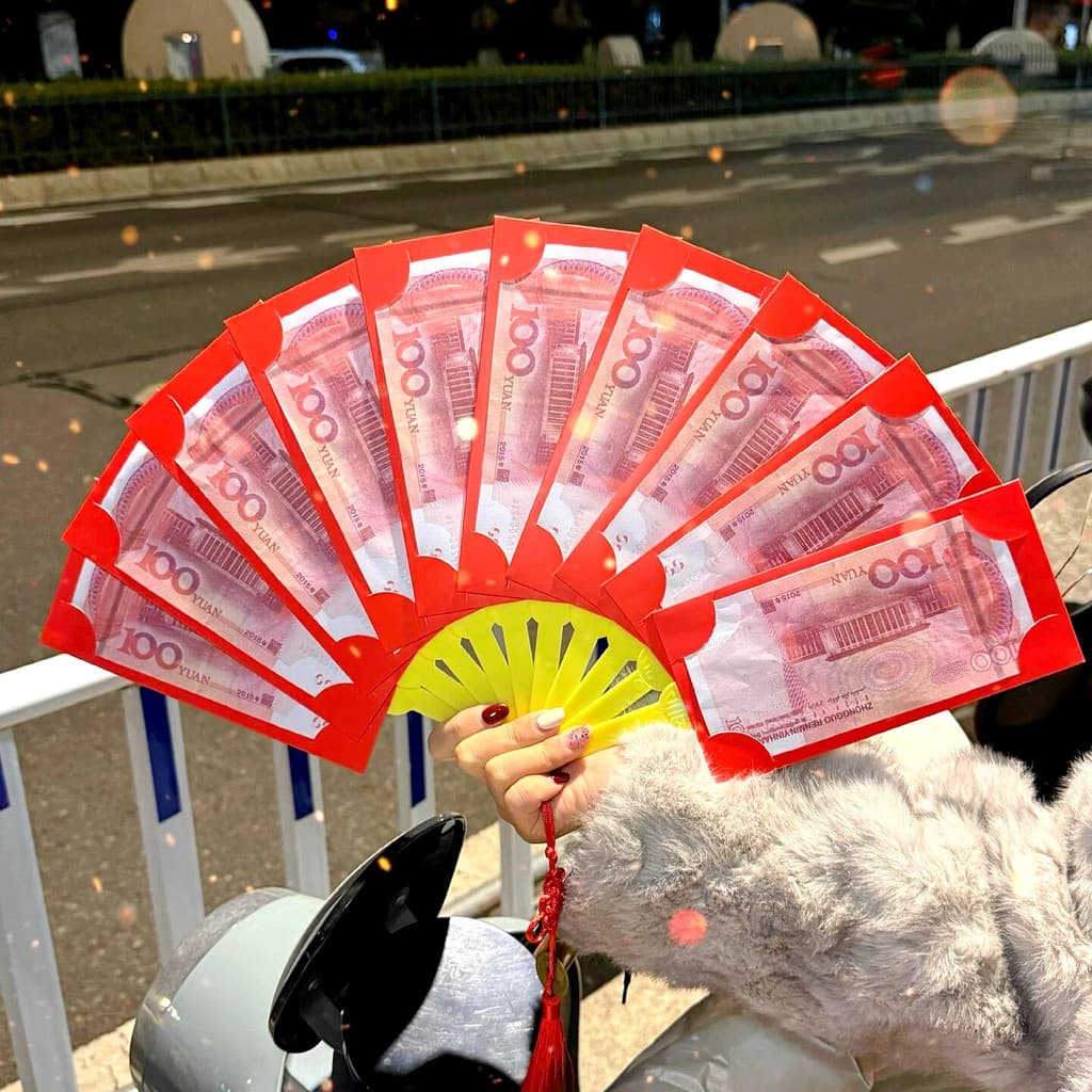 Fan Red Envelope 2026 Ano do Cavalo Véspera de Ano Novo é uma Personalidade Criativa Véspera de Ano Novo Novo Novo Estil