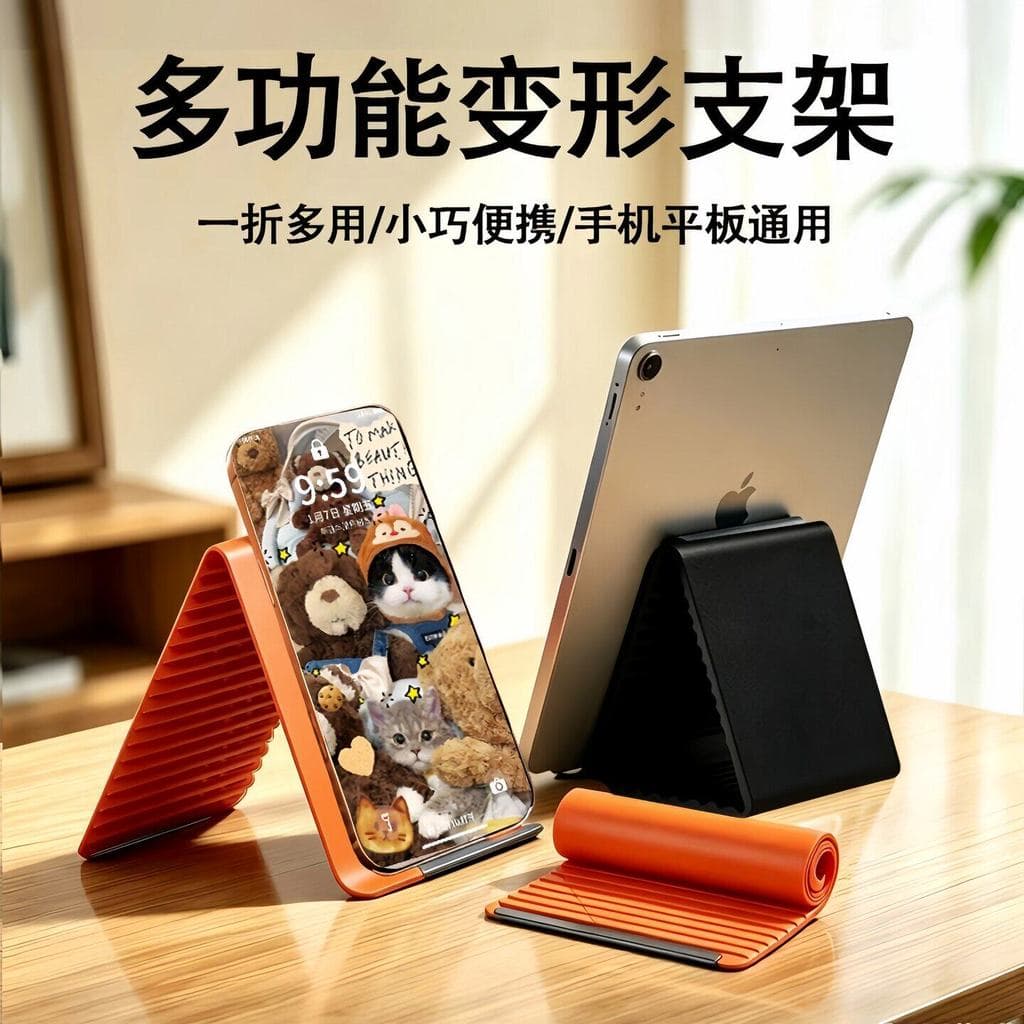 Suporte de telefone de Silicone Desktop deformação flexível quadro de suporte dobrável Tablet Notebook Universal suporte