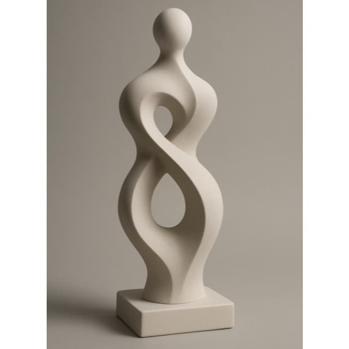 Escultura Decorativa Abstrata Eclipsa – Arte Minimalista Moderna