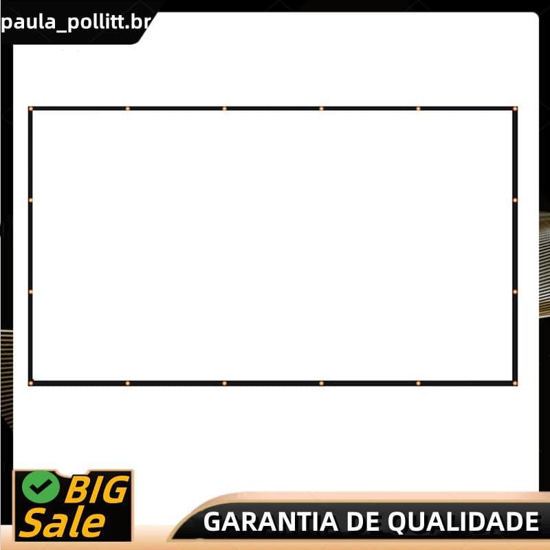 Tela De Projetor Portátil Cortina Simples Anti-Luz Telas De Projeção De 120 Polegadas Para Doméstico Ao Ar Livre
