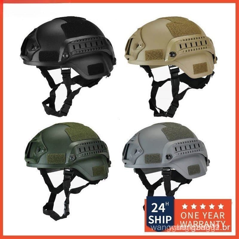 Camuflagem capacete de ciclismo militar treinamento tático esportes ao ar livre capacete tático VTW7 7ACV