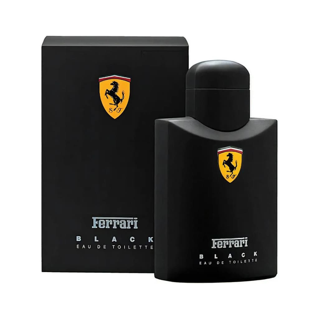 Perfume Masculino Ferrari Black Eau de Toilette 125ml – Fragrância Amadeirada