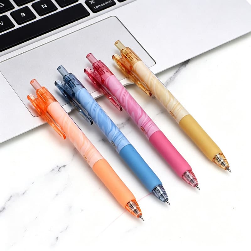 [12 PCS] PC1921 Press Gel Pen 0.38mm Preto ST Caneta Cônica Caneta Gel de Secagem Rápida