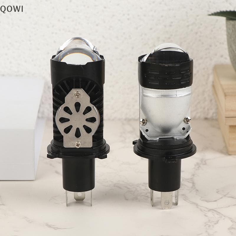 qo Alta Potência H4 LED Projetor Len Inserção Direta Baixa Luz Carro Motocicleta Turbo Ventilador Lâmpada Super Brilhant