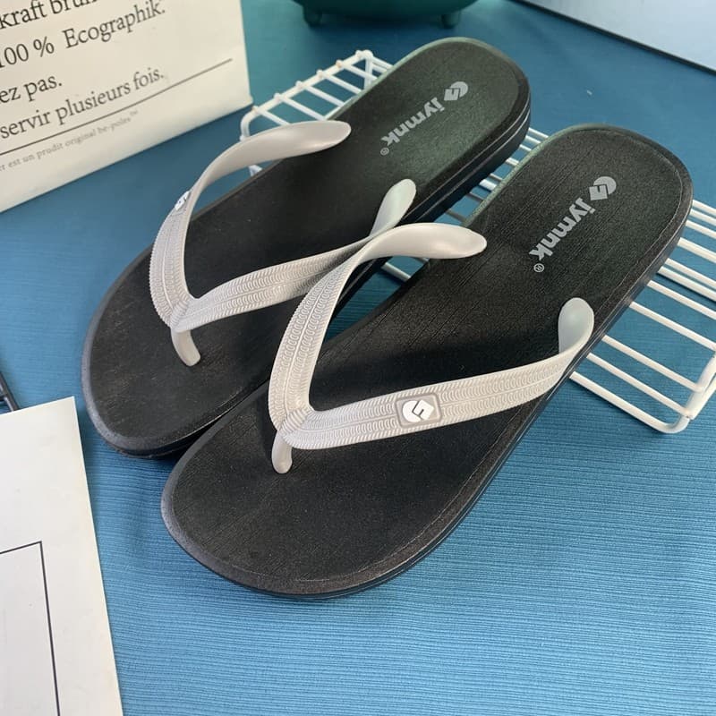 Chinelos masculinos chinelos verão 2024 novo estilo masculino versão coreana na moda moda exterior Wear macio flip-flops