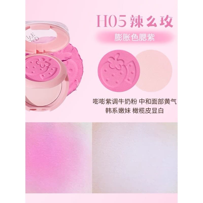Hold live hold live névoa blush iluminador paleta de pó duplo blush creme lama psiquiatra expansão cor blush roxo sol ve