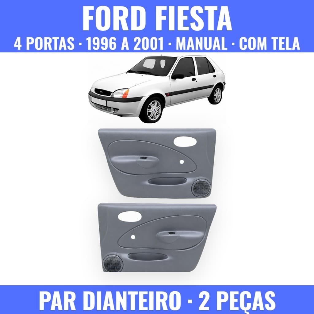 Par Diant. Forro Porta Fiesta 4p Manual 1996 / 2001 Com Tela