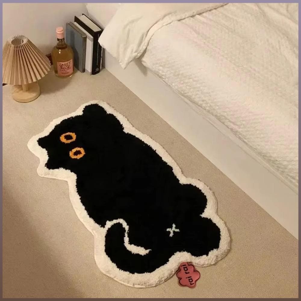 Tapete De Imitação De Caxemira ROWANBABY , Cobertor De Cama Absorvente De Desenho Animado , Macio De Segurança Antiderra