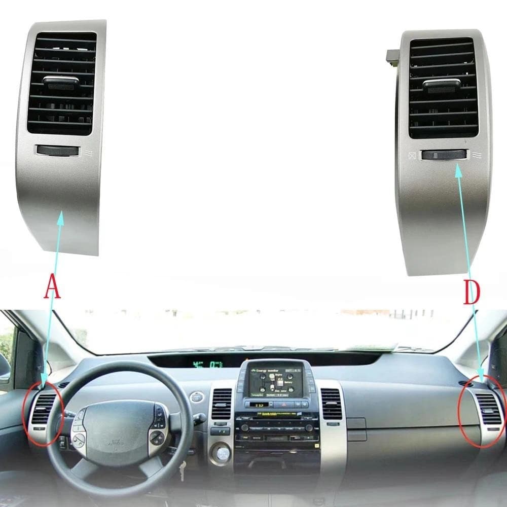 Para 2004 2005 2006 2007 2008 2009 Prius Motorista-Lado Do Passageiro A/C Traço Ventilação De Ar Capa Guarnição fitauto