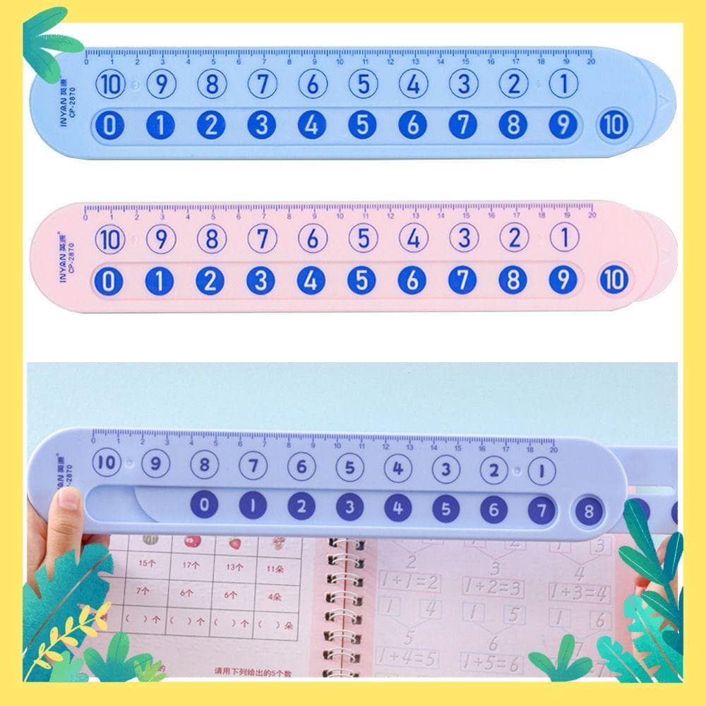 Régua De Subtração , Decomposição Matemática Rosa/Azul De Plástico , Demonstração De Ensino Dentro De 20 Réguas De Adiçã