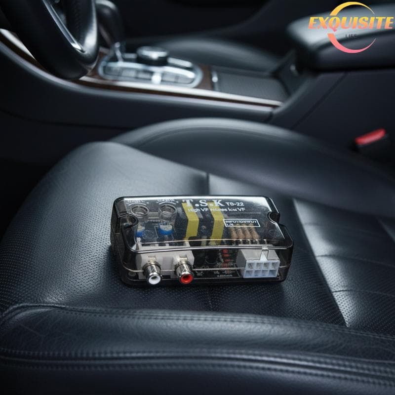 [EL-t] Adaptador Conversor De Carro 12V Para Saída De Linha De Frequência Ajustável De Subwoofer Áudio De Rádio De Grave