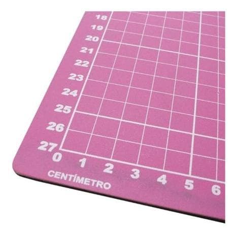 Base Para Corte De Mesa Rosa A2 60x45 Dupla Face Patchwork