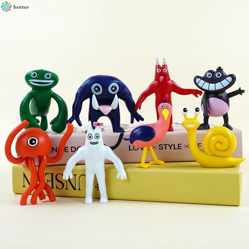 Conjunto De Figuras De Desenho Animado De 8 Peças-Toppers De Bolo Modelo De Anime Decoração De Aniversário Infantil