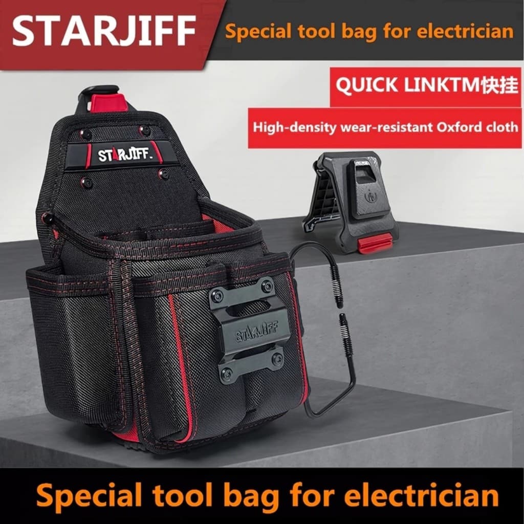 STARJIFF HC2520 Eletricista Kit De Ferramentas Especial 1680D Oxford Pano Suspensão Rápida Grande Capacidade Extra Gross