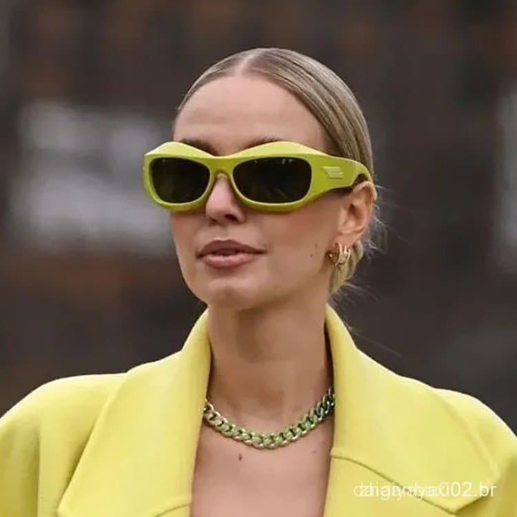 Óculos de sol masculinos e femininos, elegantes e modernos, estilo punk europeu e americano, hip-hop, óculos de sol para