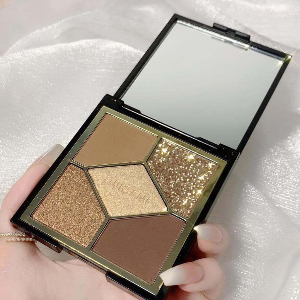 ADMS/GUICAMI Backstage paleta de sombras de cinco cores fosco perolado Glitter terra cor sombra paleta de maquiagem femi