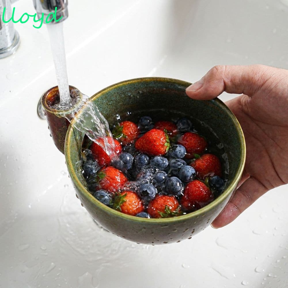 Tigela De Drenagem De Lavagem LLOYD Swirl Berry , Automática De Cerâmica Para De Frutas , Grande Capacidade