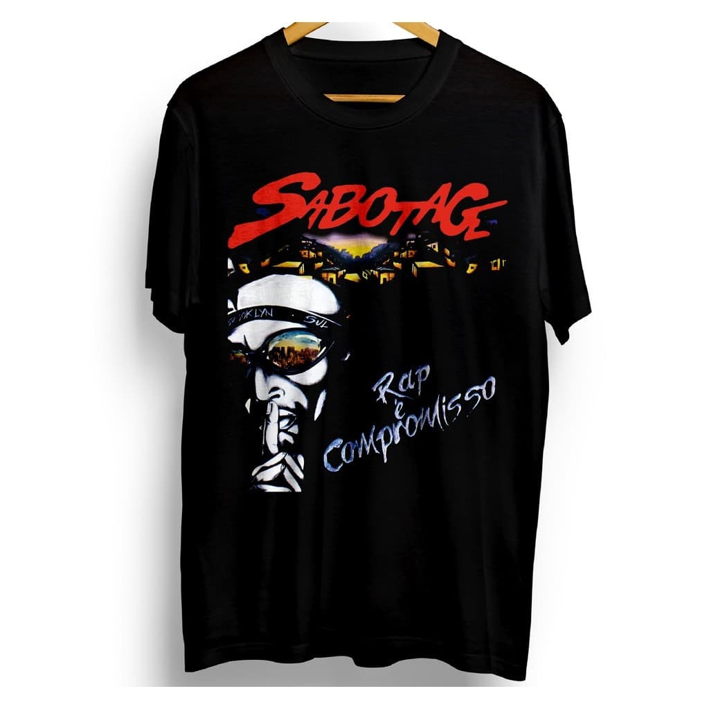 Camiseta Camisa Blusa Rap É Compromisso Sabotage -MAYYN.