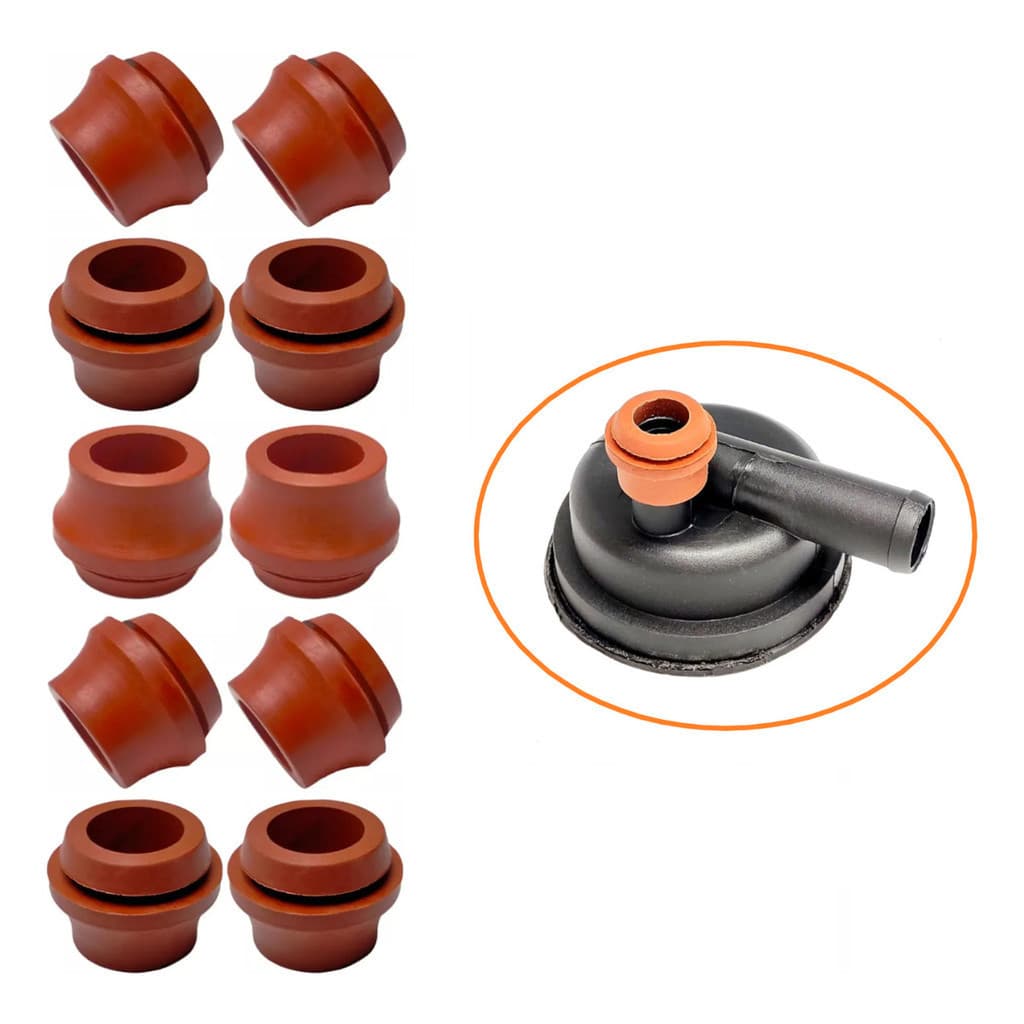 Kit 10 Borracha Vedação Respiro Anti Chama Tampa Valvula Gol
