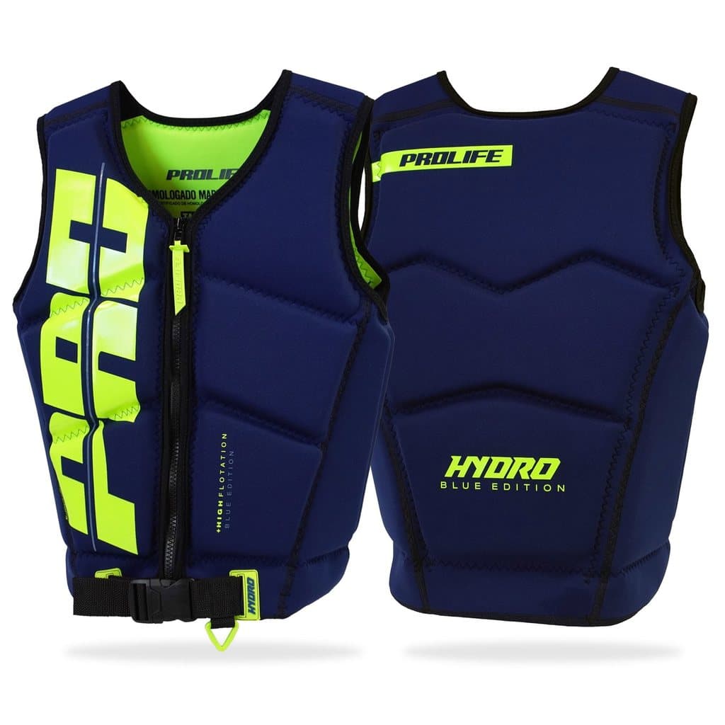 Colete Salva-Vidas Prolife Hydro Blue Edition Anatômico Homologado Marinha Esportivo Jet Wake Kite