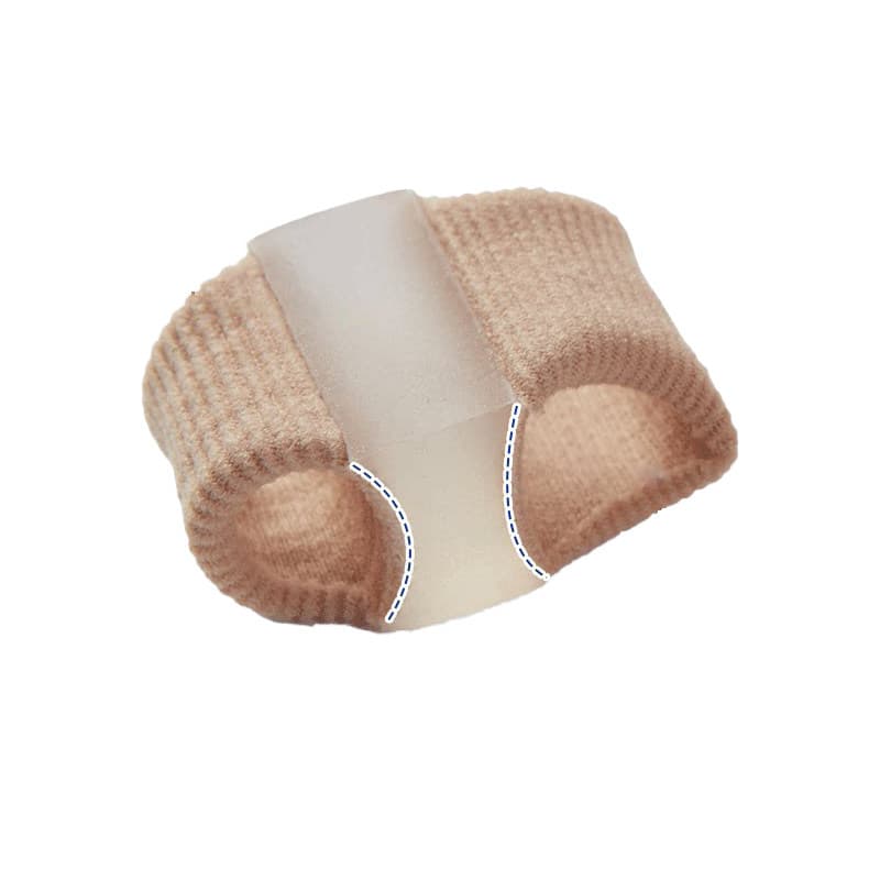 Corretor de dedo do pé polegar sobreposto pé osso Valgus toe divisor correção buraco duplo Universal meninos meninas cri