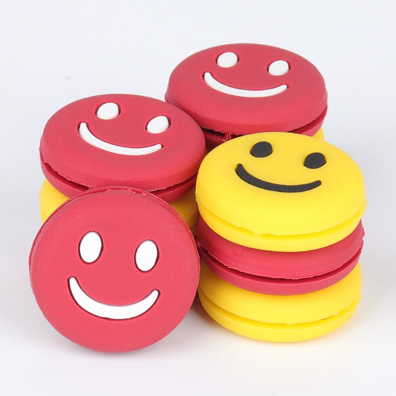 Raquete de tênis amortecedor nó Material de Silicone amortecedor macio Smiley amortecedor de alto valor acessórios de tê
