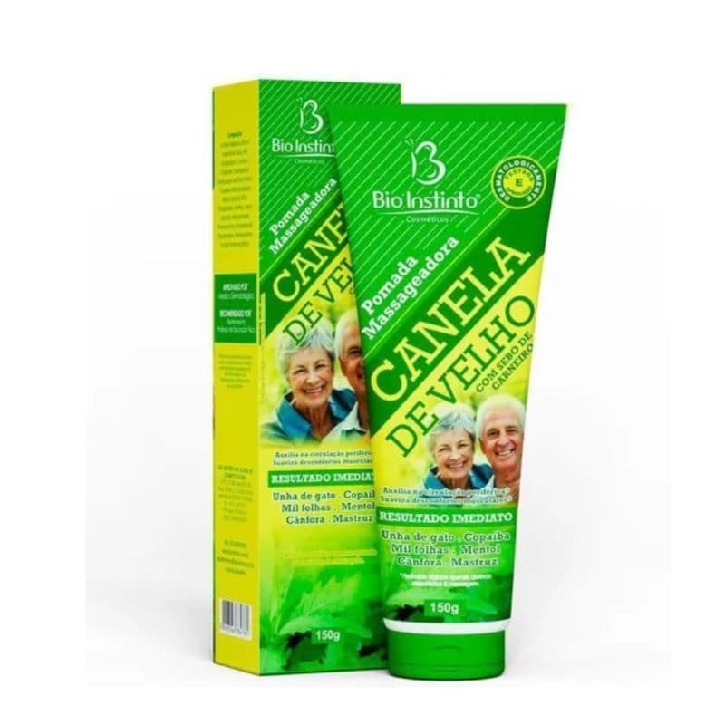 Pomada Canela De Velho Bio Instinto 150g Massageadora Alívio Imediato
